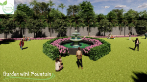 Garden with Fountain